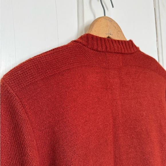 Rust Red Vintage Cardigan Sweater small - Picture 7 of 7